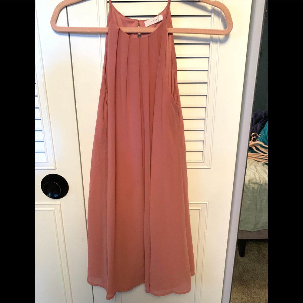 Dusty rose swing dress